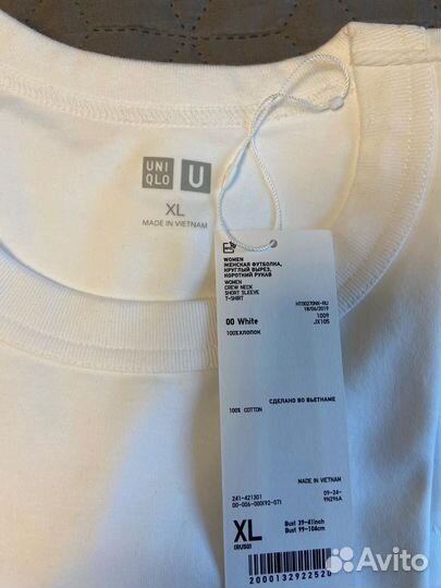 Футболка U женская Uniqlo базовая