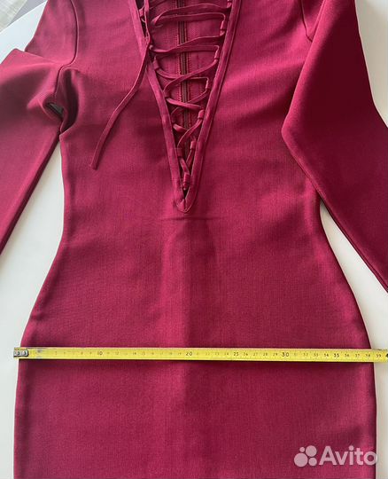 Вечернее красное платье 42-44 размер, бандажное