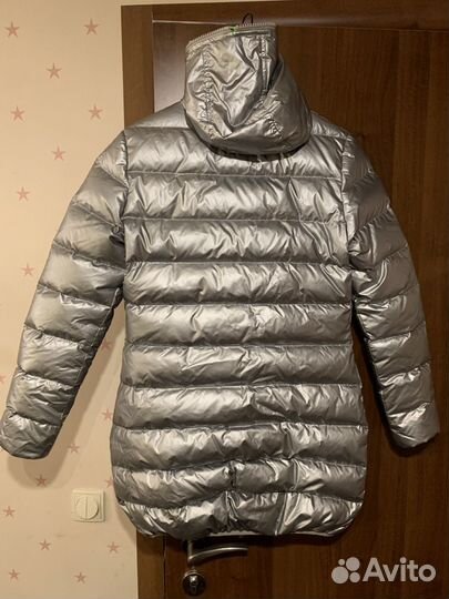Серебристый зимний пуховик Broadway