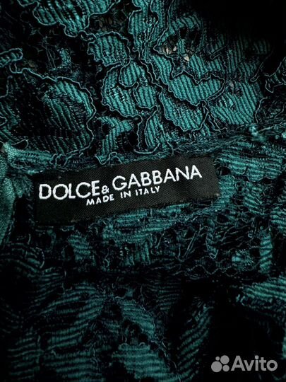 Платье Dolce&Gabbana оригинал изумрудное