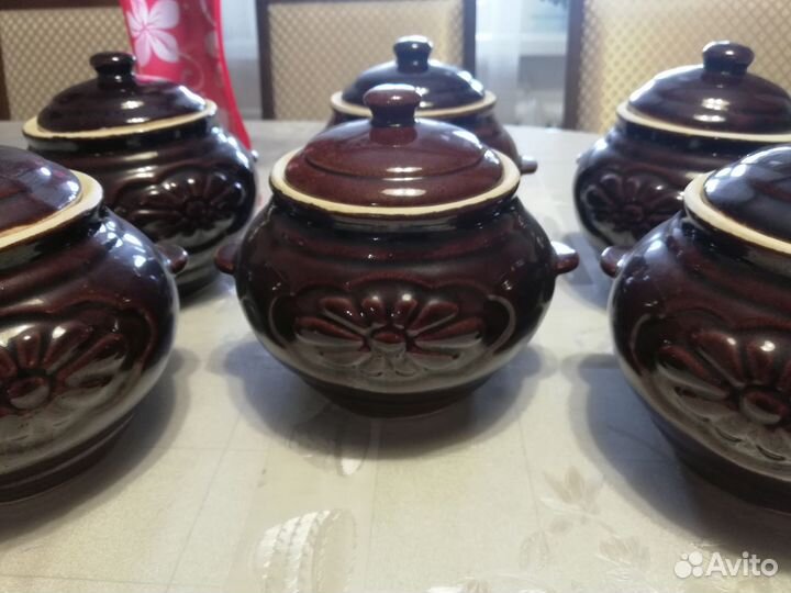 Горшки для запекания, набор 6 шт