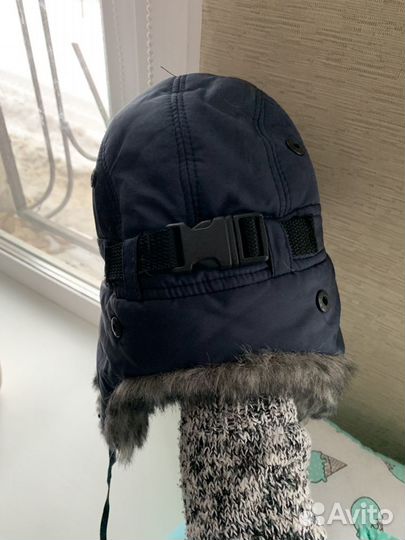 Зимняя шапка-ушанка для мальчика
