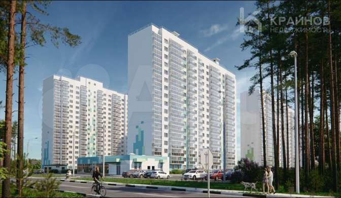 2-к. квартира, 52,4 м², 2/17 эт.