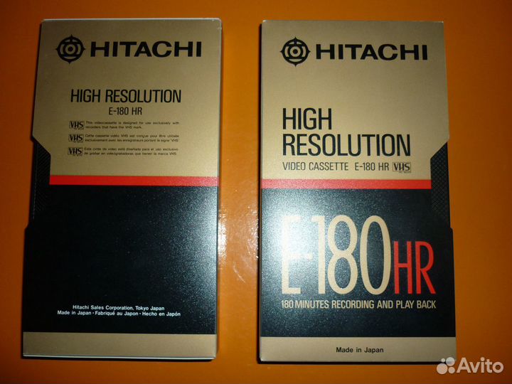 Hitachi E-180 HR (видео кассета) 2шт