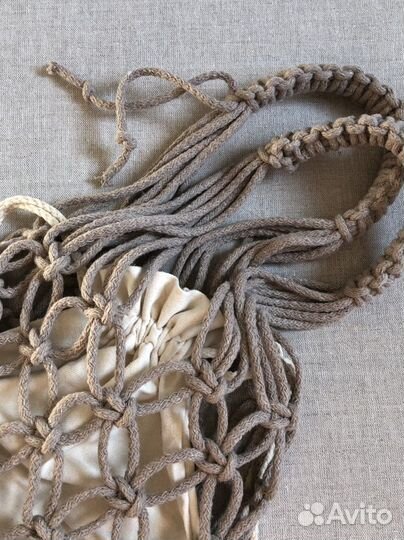Авоська макраме из хлопкового шнура