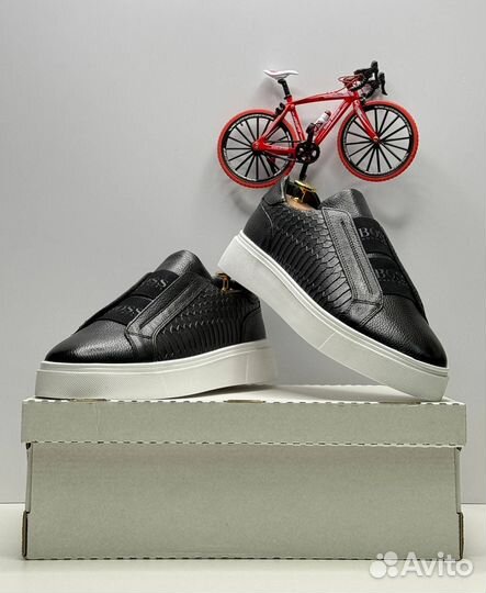 Мужские Кеды Натуральная кожа Boss