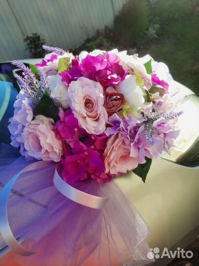 Свадебные украшения на машину