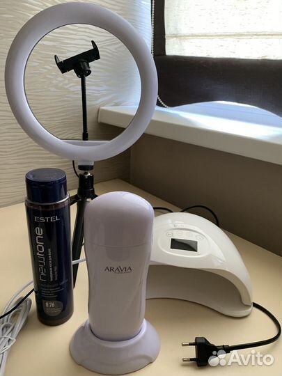 Воскоплав уф-лампа для гель-лака, тонир. маска