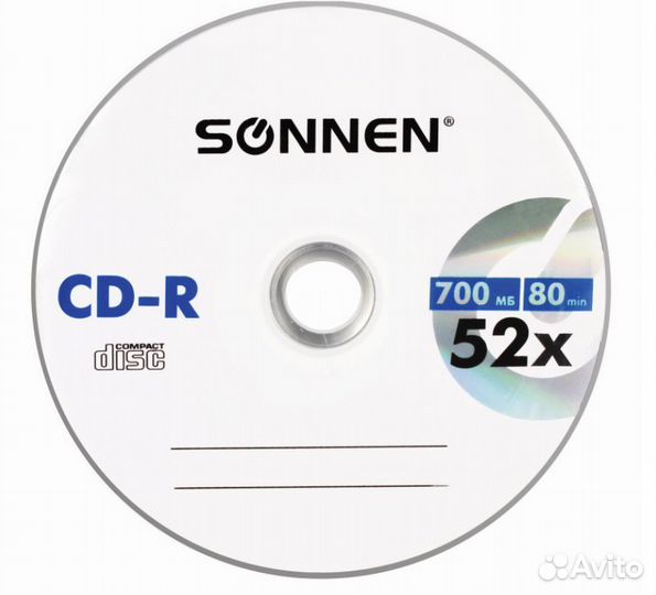 Диски CD-R sonnen 700 Mb 52x Bulk (термоусадка)