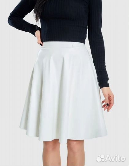 Юбка экокожа