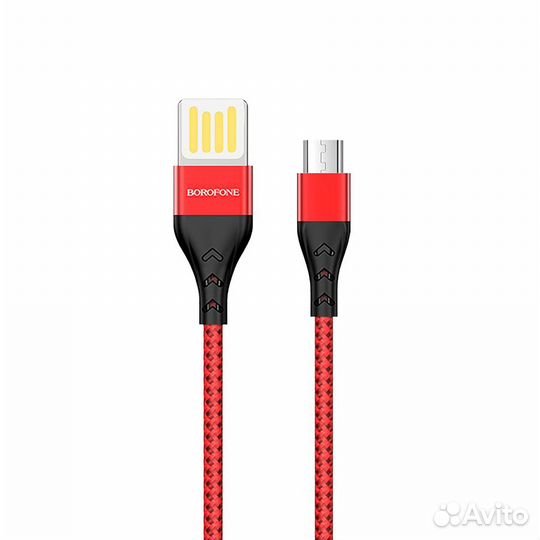 Кабель Borofone BU11 Tasteful Micro USB - Red (1.2