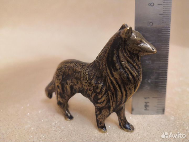 Статуэтка, собака, бронза или латунь