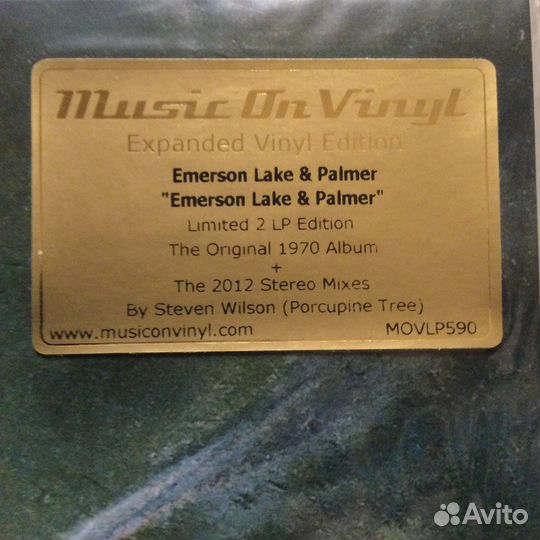 Emerson,Lake&Palmer/ELP,sealed,2Lp,EU,2013