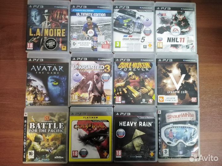 Диски на Sony PS3 в ассортименте