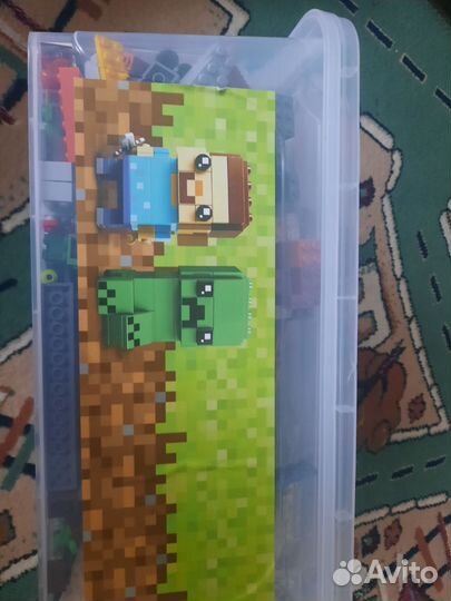 Lego майнкрафт деревня