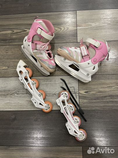 Коньки ролики 2 в 1