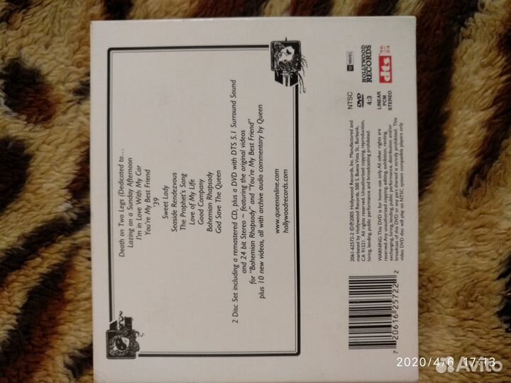 Queen A Night AT The Opera DVD- Video + CD-Audio