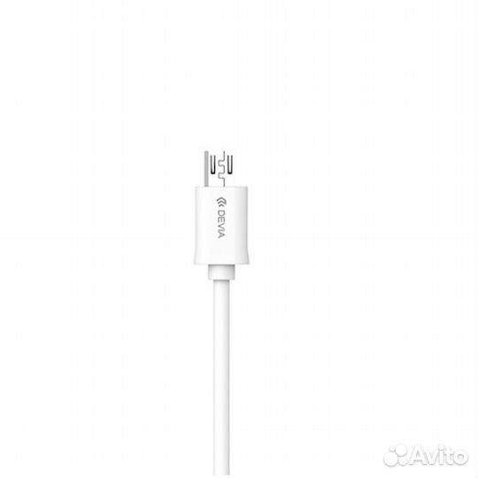 Кабель Devia Micro USB Smart Cable - White (1M, 2