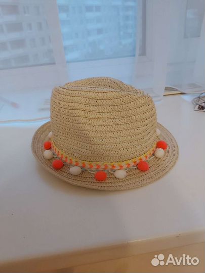 Соломенная шляпа детская