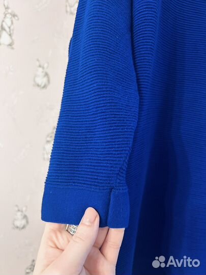 Хлопковый вязаный джемпер 54+