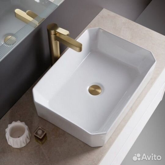 Тумба со столешницей и раковиной BelBagno Kraft 90-KEP-90-MGL-BB1386 Bianco Opaco