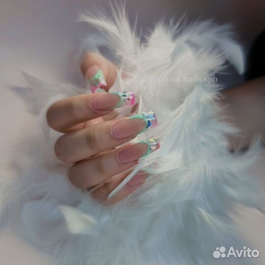 Маникюр. Наращивание ногтей. Гель лак