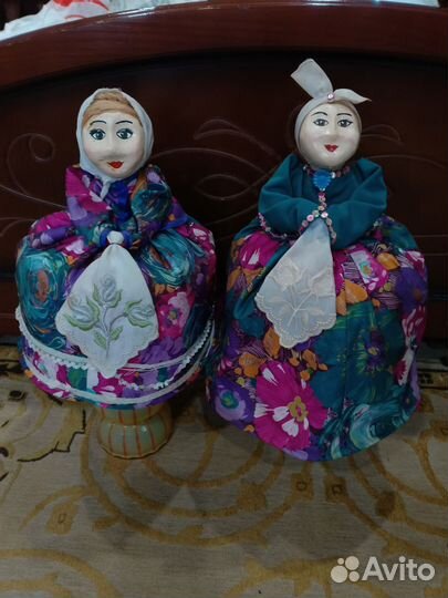 Кукла - баба (грелка) на чайник СССР винтаж