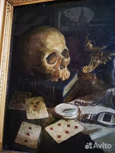 Картина масло картон Файзулин Ильяс