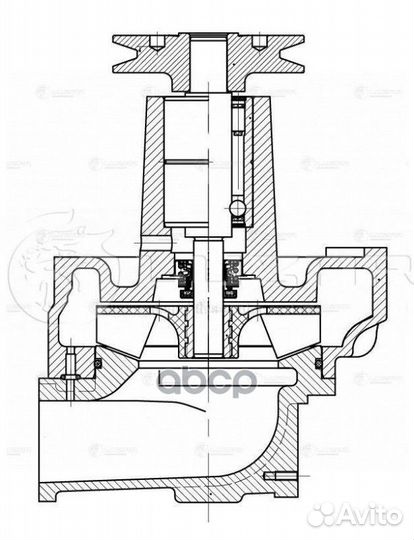 Помпа маз с двиг. ямз-7511 LWP12751 luzar