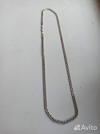 Цепь серебряная двойной Ромб 925 пробы