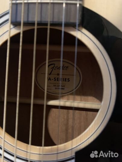 Акустическая гитара fender fa-125 новая с чехлом