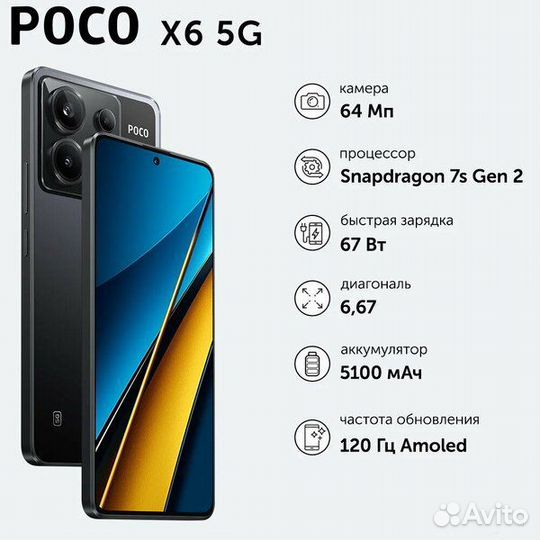 Xiaomi Poco X6, 12/256 ГБ