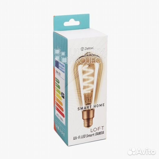 Умная лампа Zetton LED Wi-Fi Bulb ST64SP E27 4Вт 2