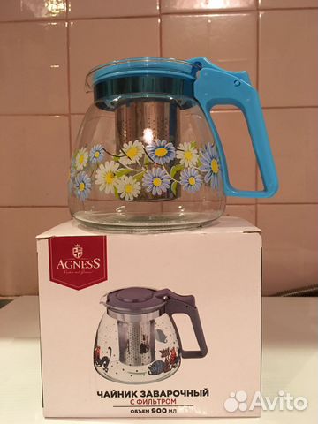 Чайник заварочный стеклянный