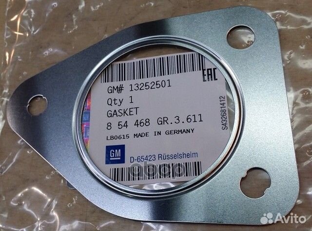 Прокладка тракта выпускного Cruze/Astra 07-21