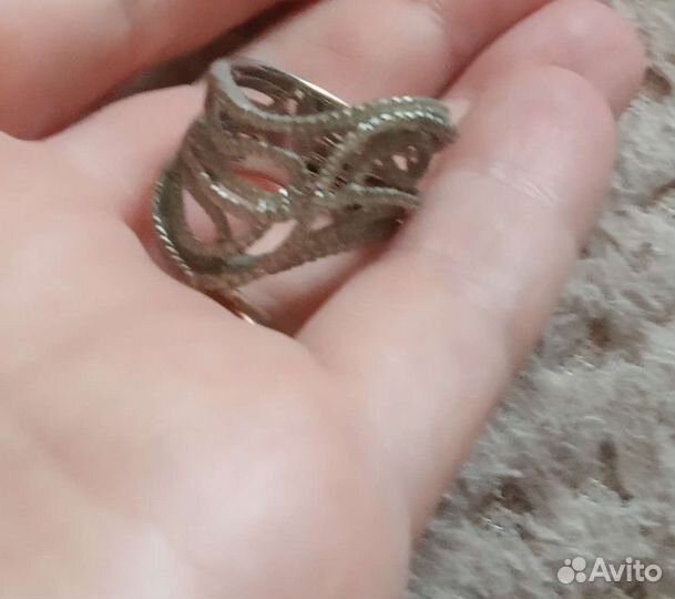 Кольцо серебро