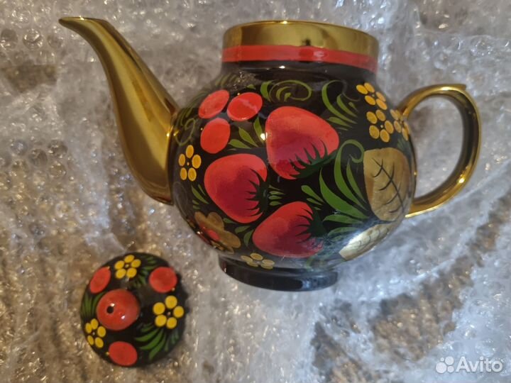 Тульский самовар (электрический, расписной, набор)