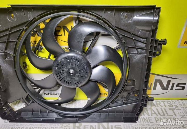 Вентилятор с диффузором охлаждения двигателя