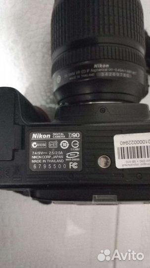 Зеркальный фотоаппарат nikon d90