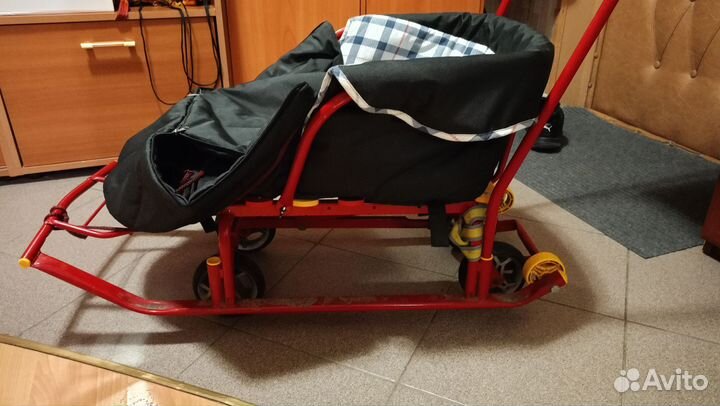 Детские санки коляска