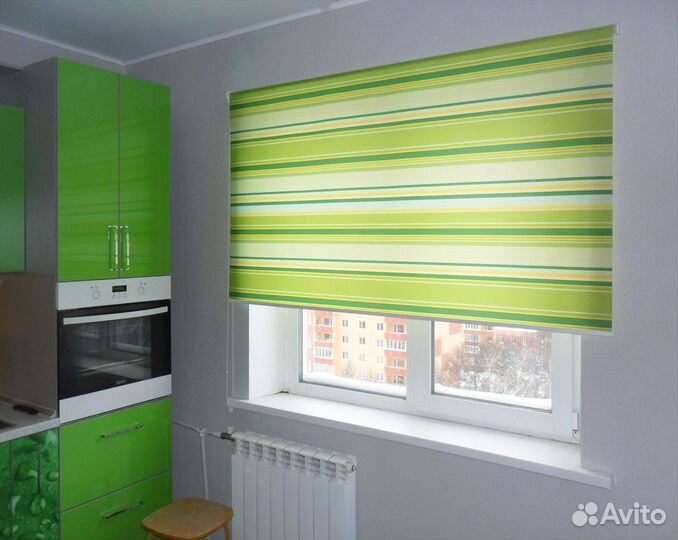 Рулонные шторы на кухню