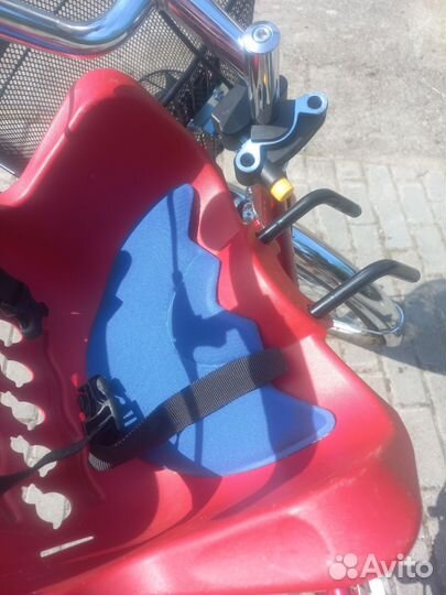 Велосипед женский 26 с детским передним креслом