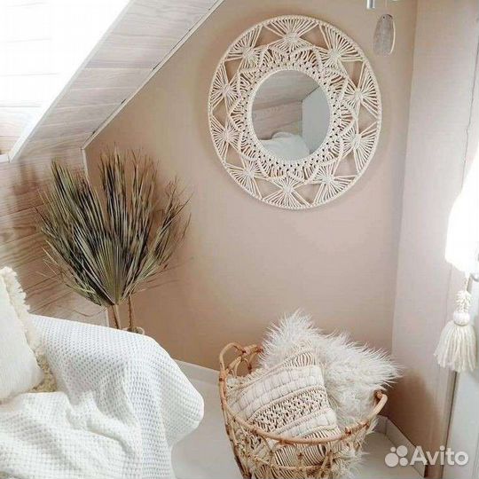 Зеркало макраме