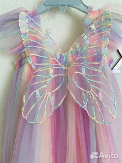 Праздничное платье для девочки радужное
