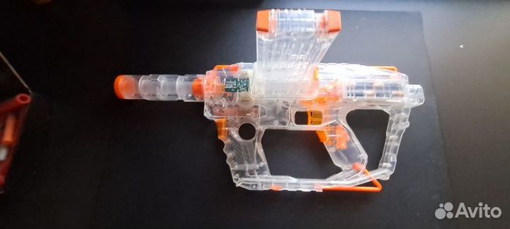 Прозрачный бластер Нерф Сумерки