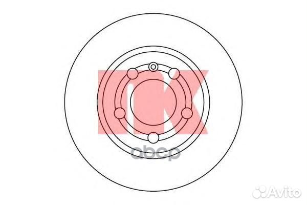 204775 Диск тормозной audi A3/TT/skoda octavia