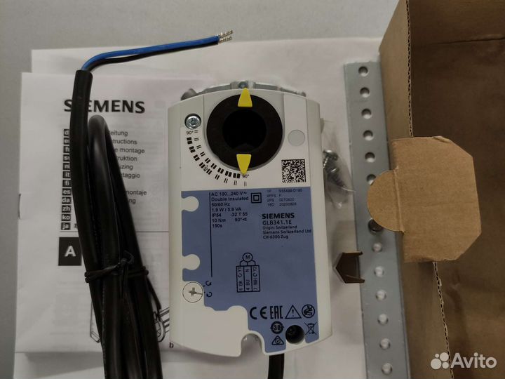 Привод воздушной заслонки Siemens GLB341.1E