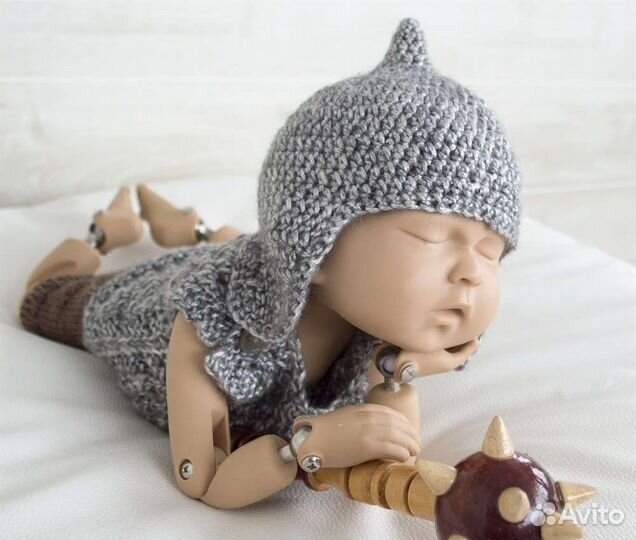 Костюм богатыря для фотосессии новорождённых