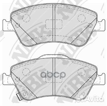 Колодки тормозные дисковые PN1835 NiBK