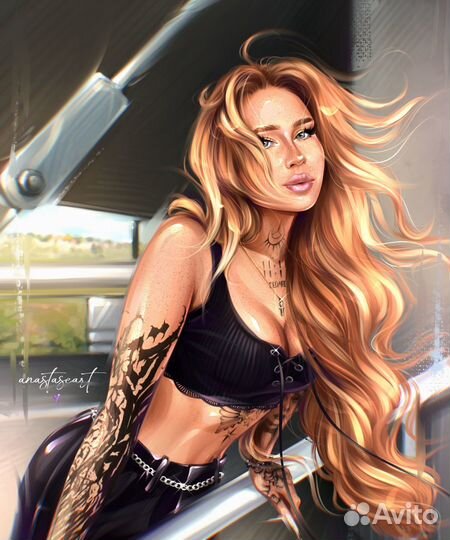 Цифровой стилизованный портрет на заказ